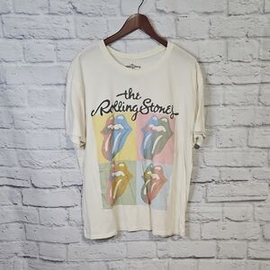 Rolling Stones Graphic Tee with Colorful Design